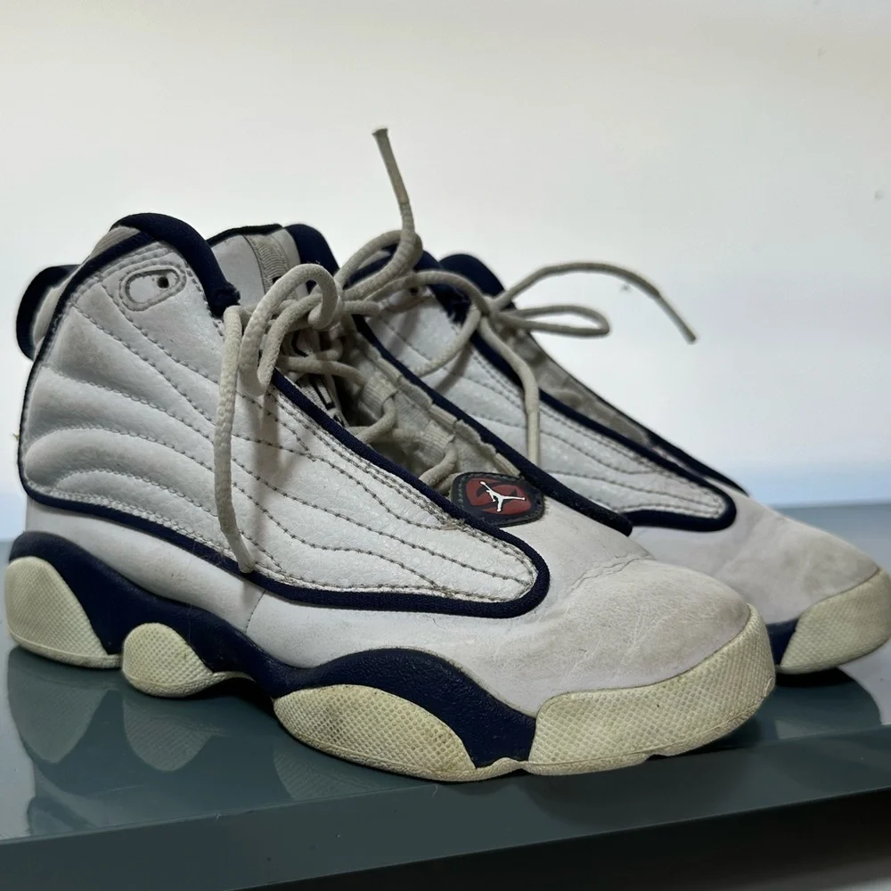 Nike Jordan Navy and White Sneakers